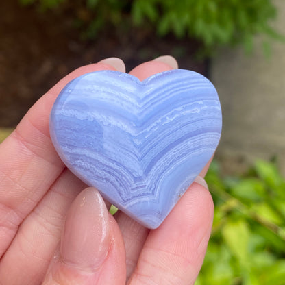 Blue Lace Agate Heart