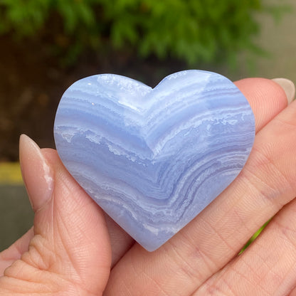 Blue Lace Agate Heart