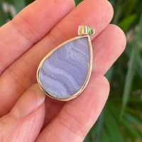 Blue Lace Agate Pendant