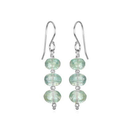 Kyanite Dangles-Blue: Gold, Amelia Rose Jewelry