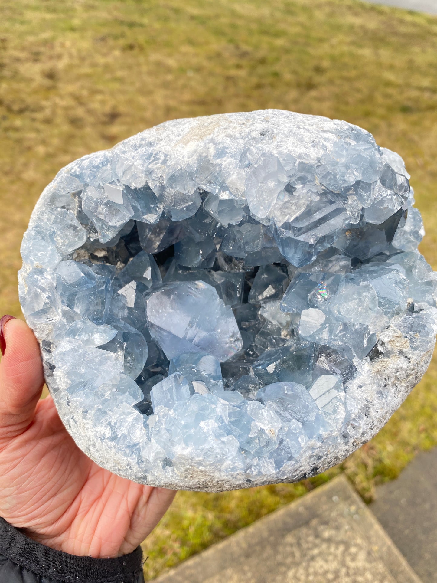 Celestite Geode, 7.7lbs