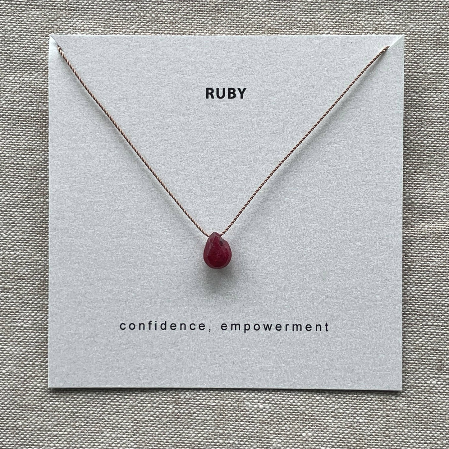 Ruby Necklace- Confidence, Soulsilk