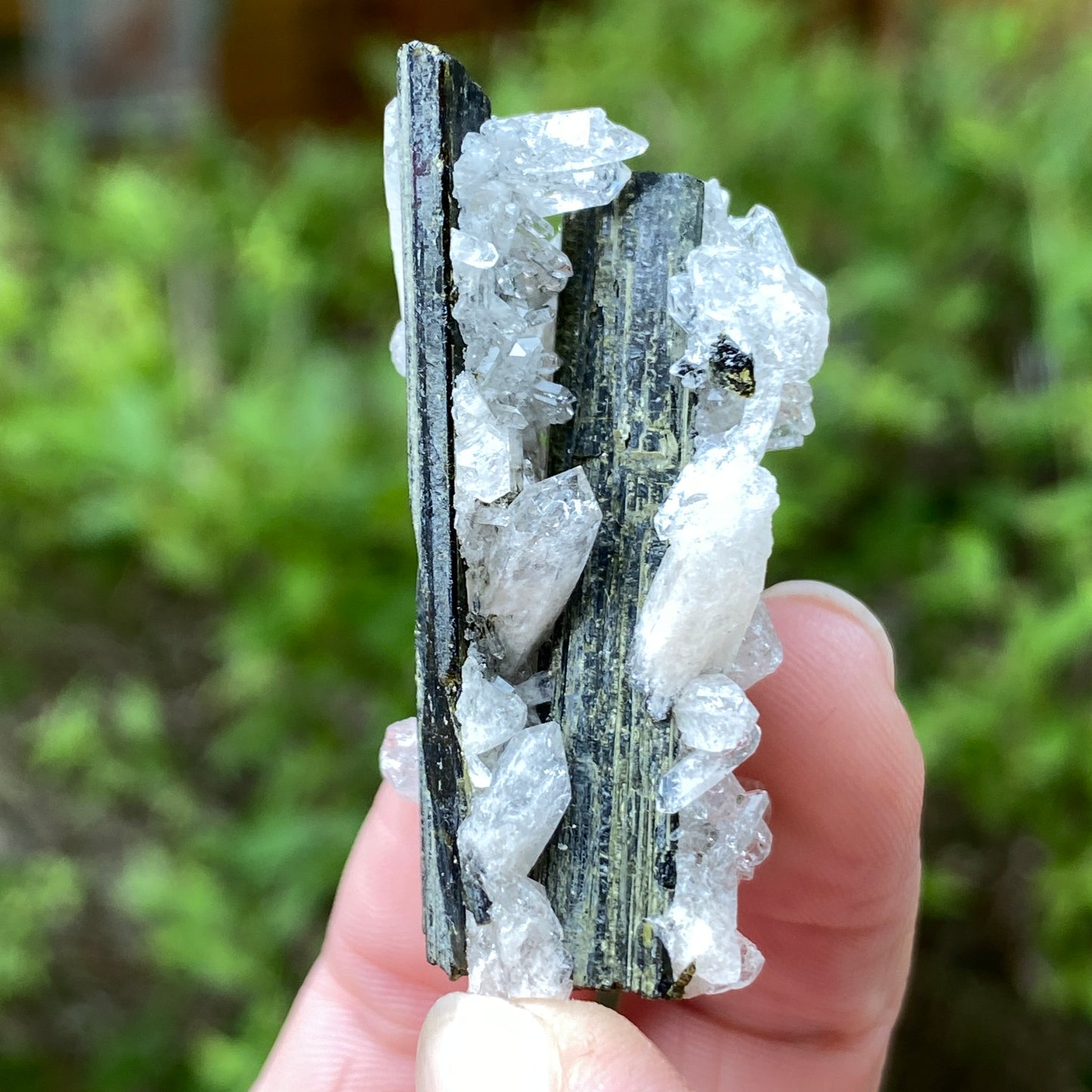 Epidote in Quartz, Peru