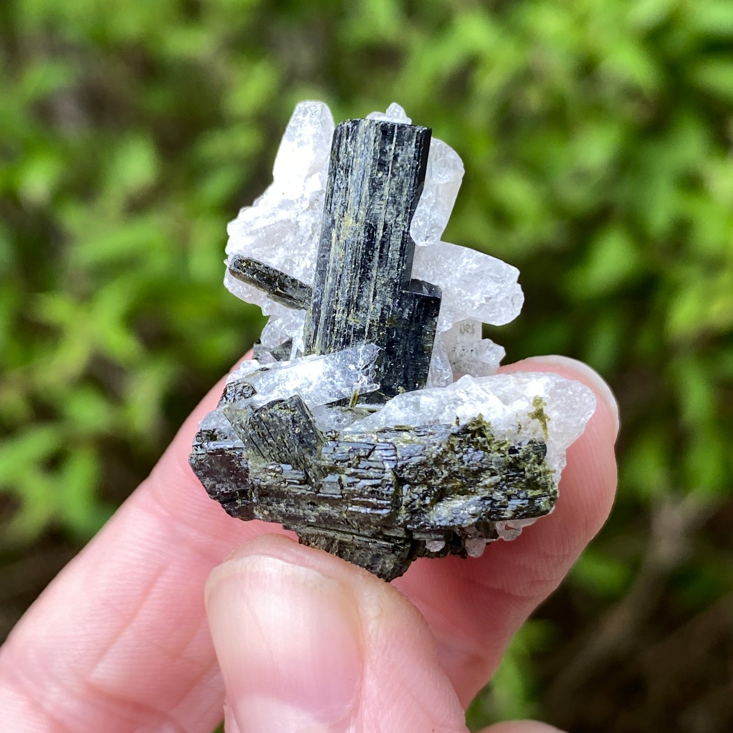 Epidote in Quartz, Peru