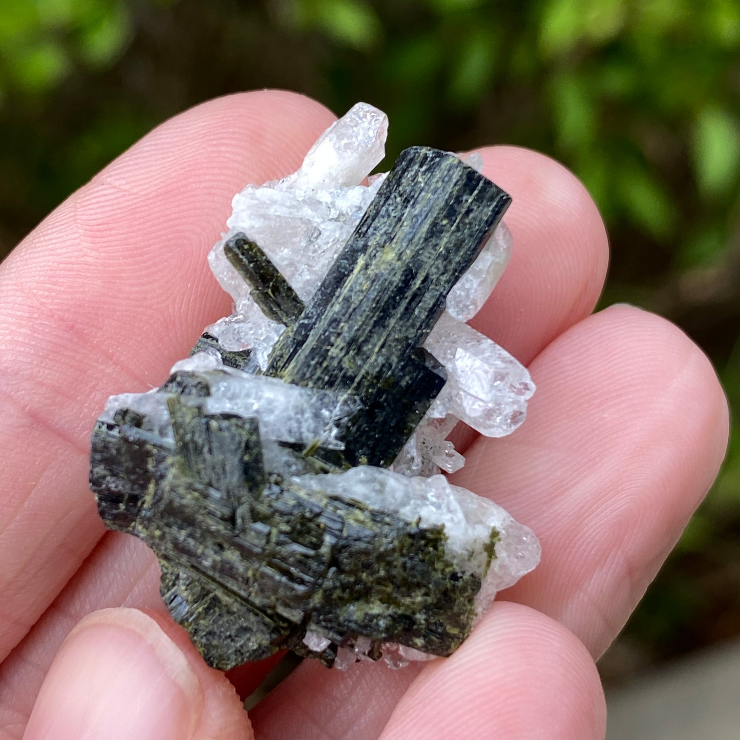 Epidote in Quartz, Peru
