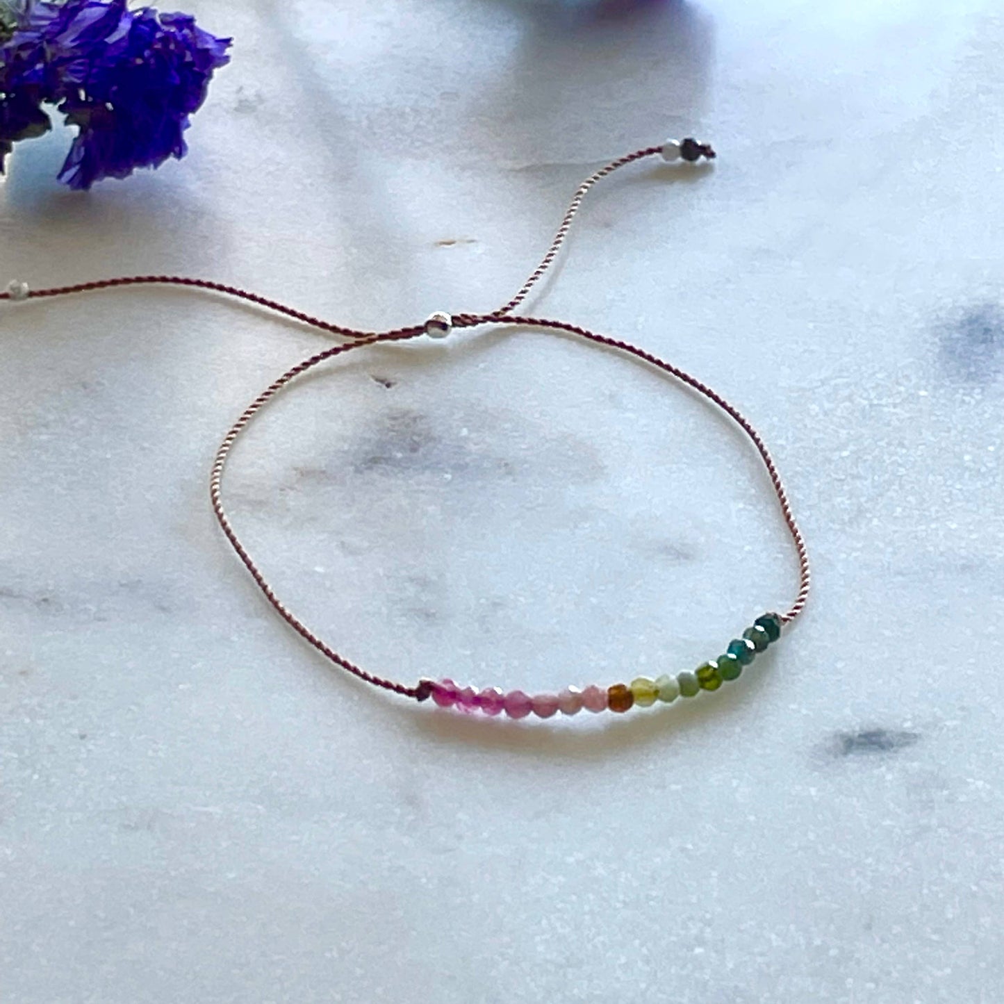 Watermelon Tourmaline Bracelet- Protection, Soulsilk