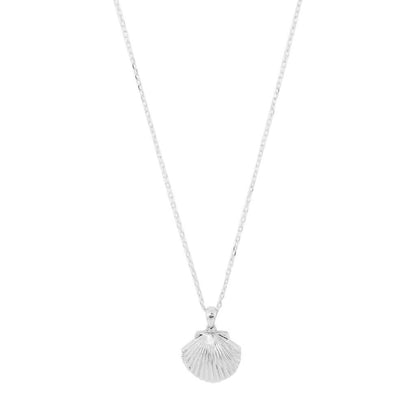 Shell Locket Necklace, Gold
