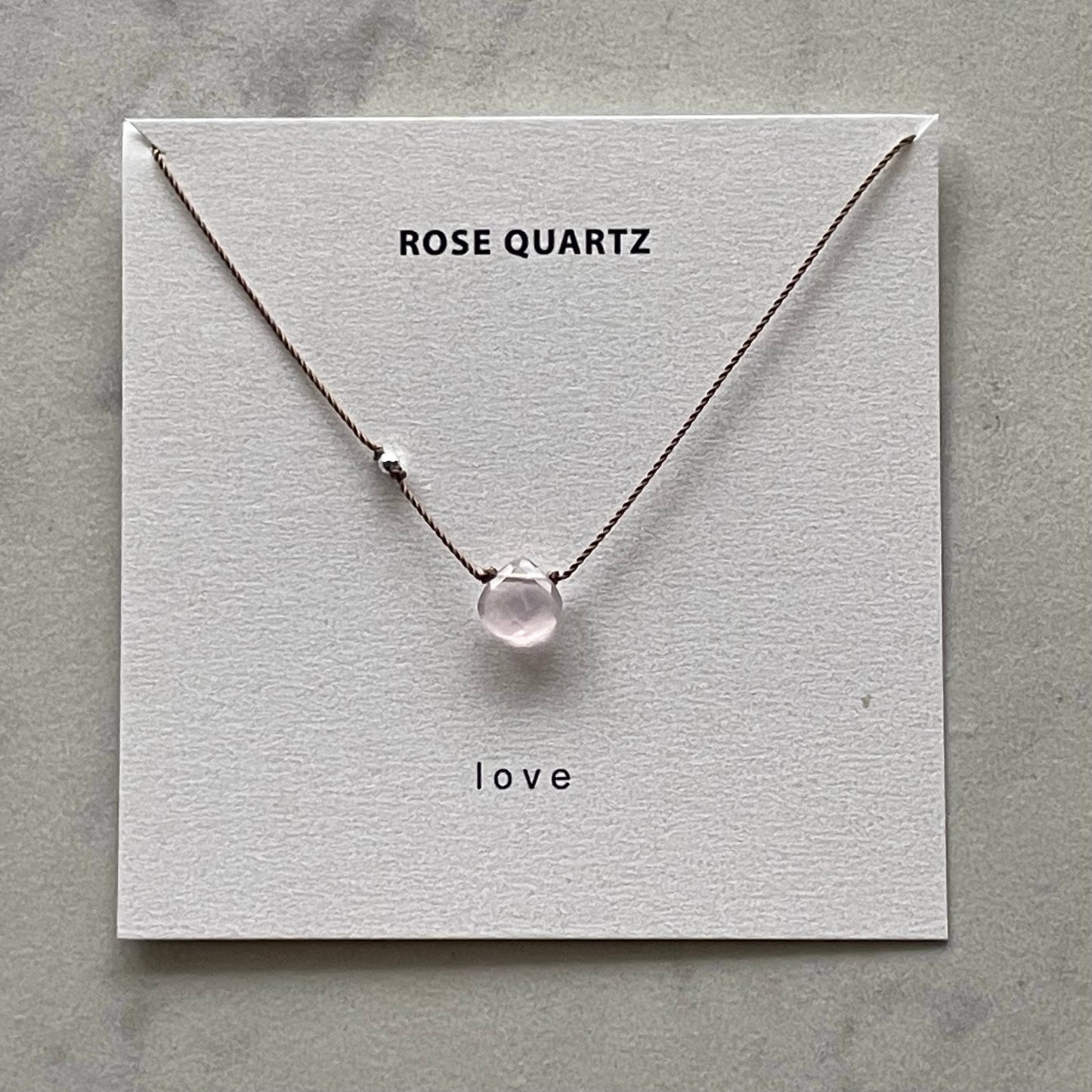 Rose Quartz Necklace- Love, Soulsilk