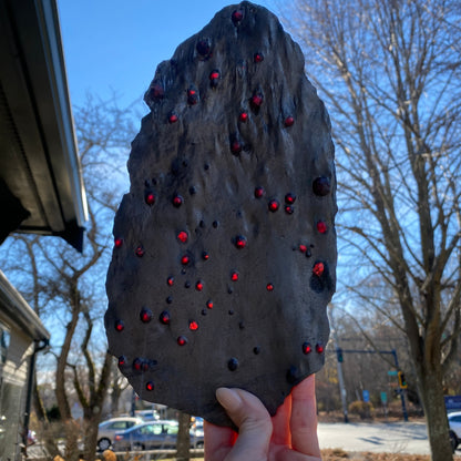 Stunning XL Garnet in Graphite Specimen from Massachusetts, Single Mine Material