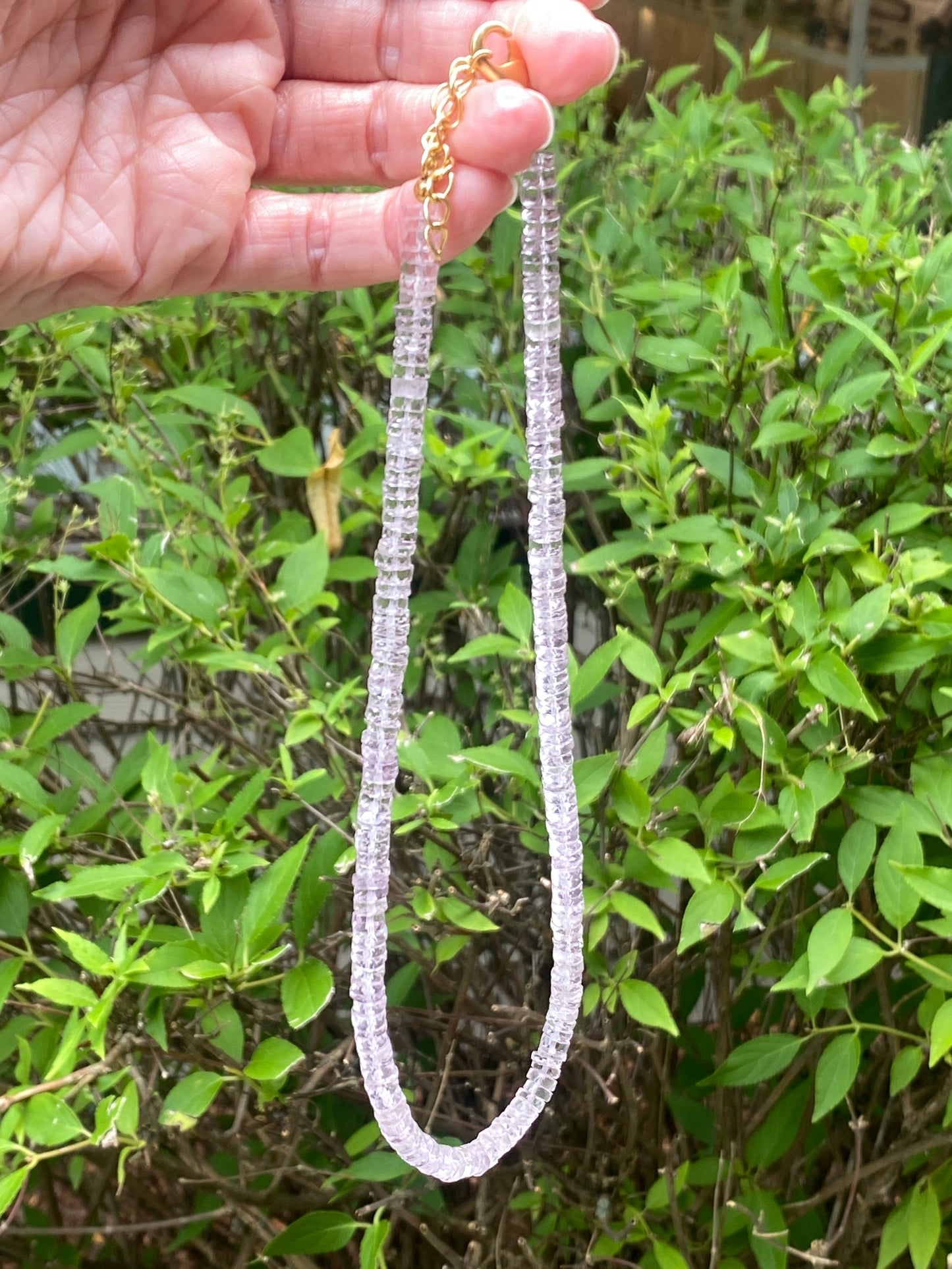 French Rose Amethyst Necklace