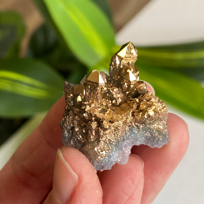 24 Karat Gold Aura Quartz, Italy