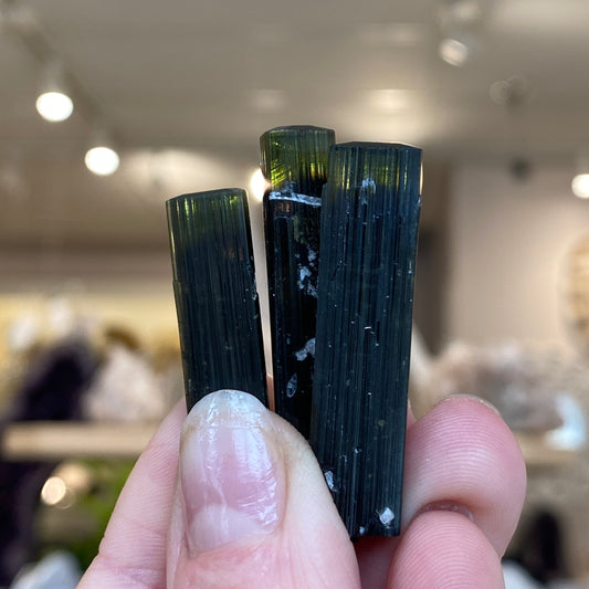 Green Cap Tourmaline Crystal