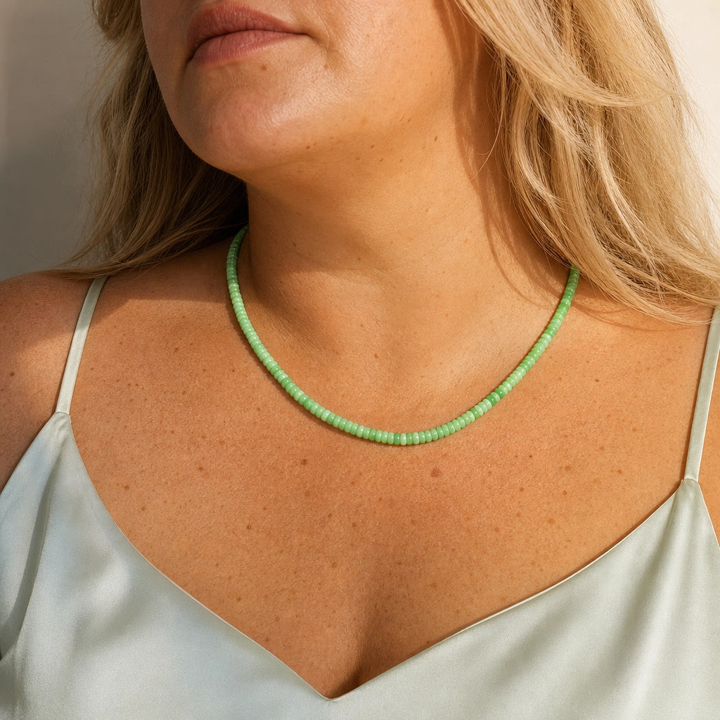 Peruvian Green Opal Necklace