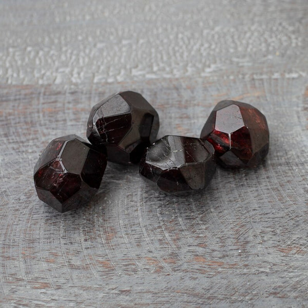 Faceted Polished Garnet Stone