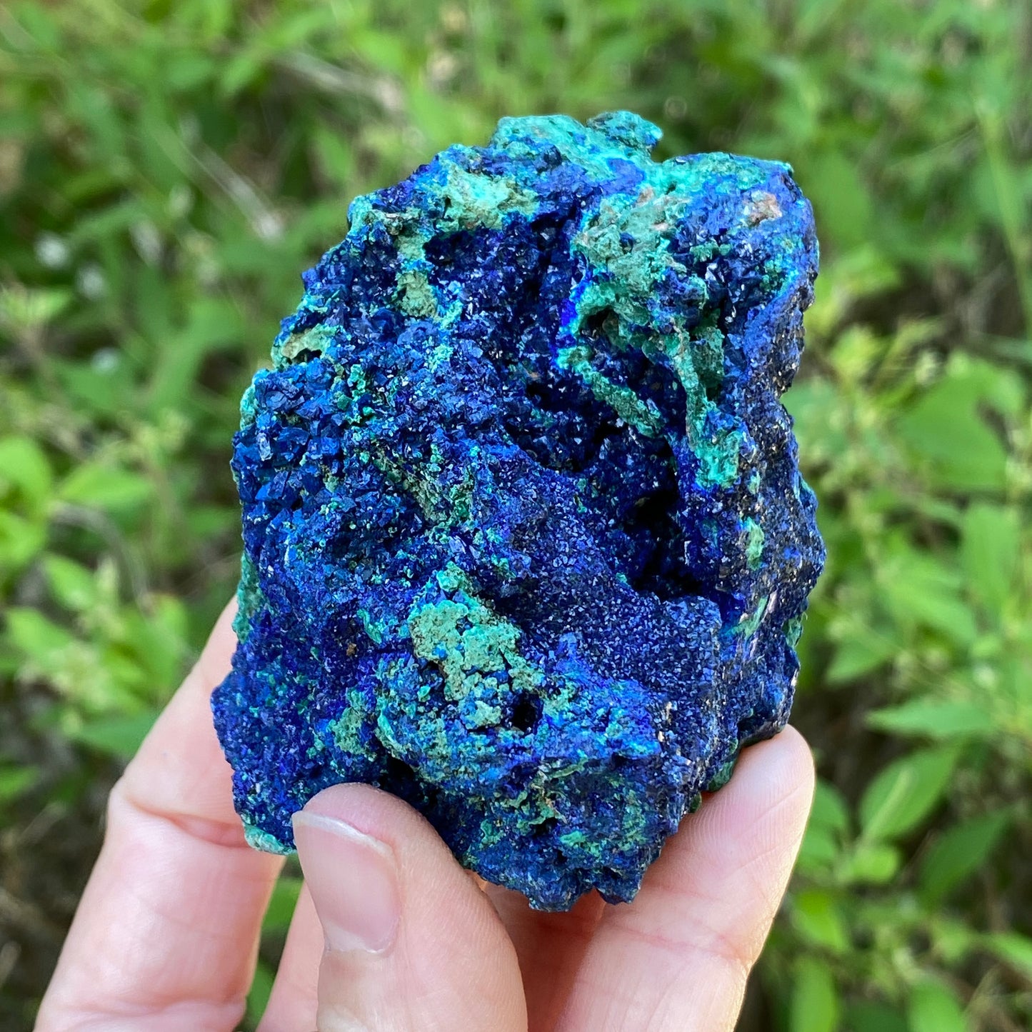 Azurite, Malachite Crystal