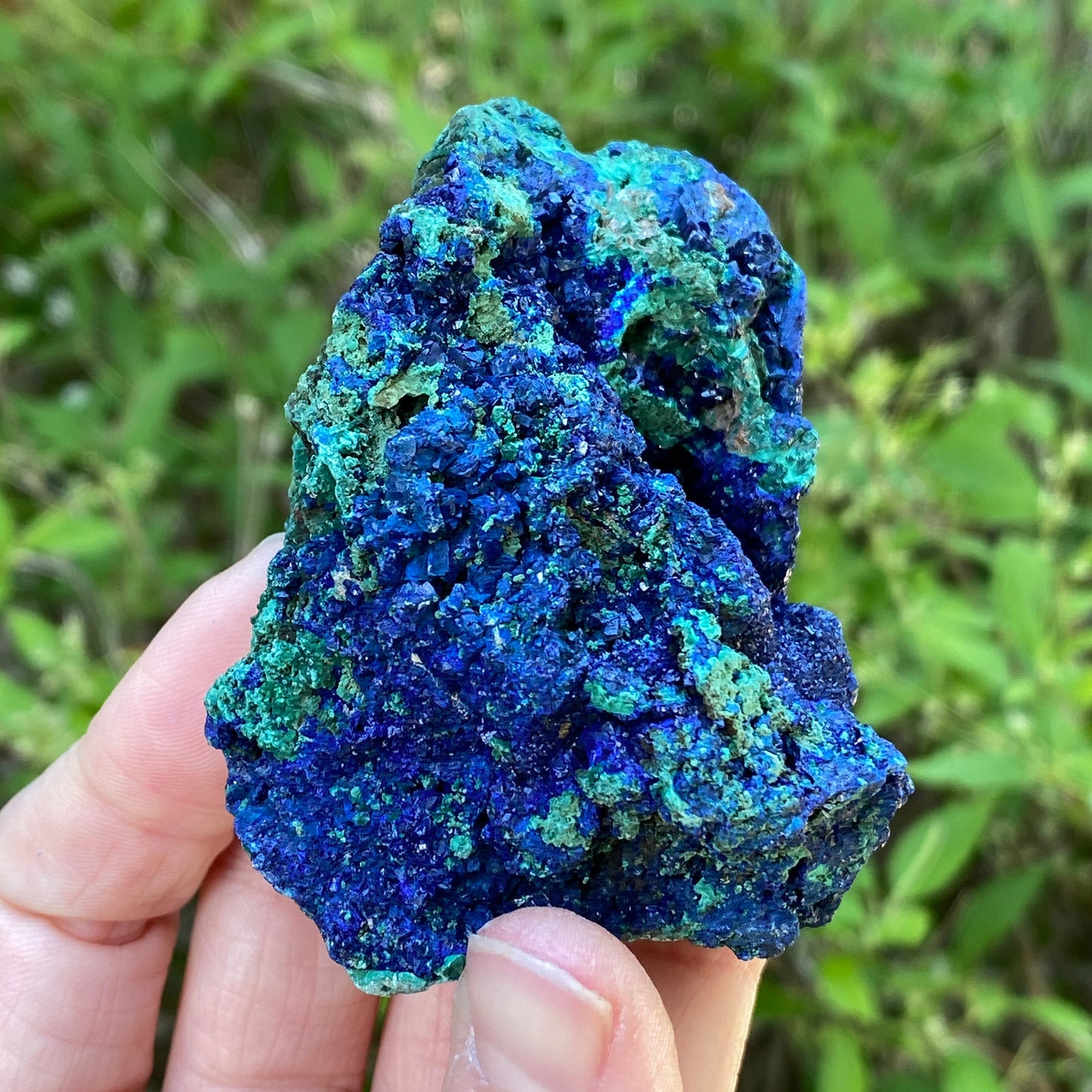 Azurite, Malachite Crystal