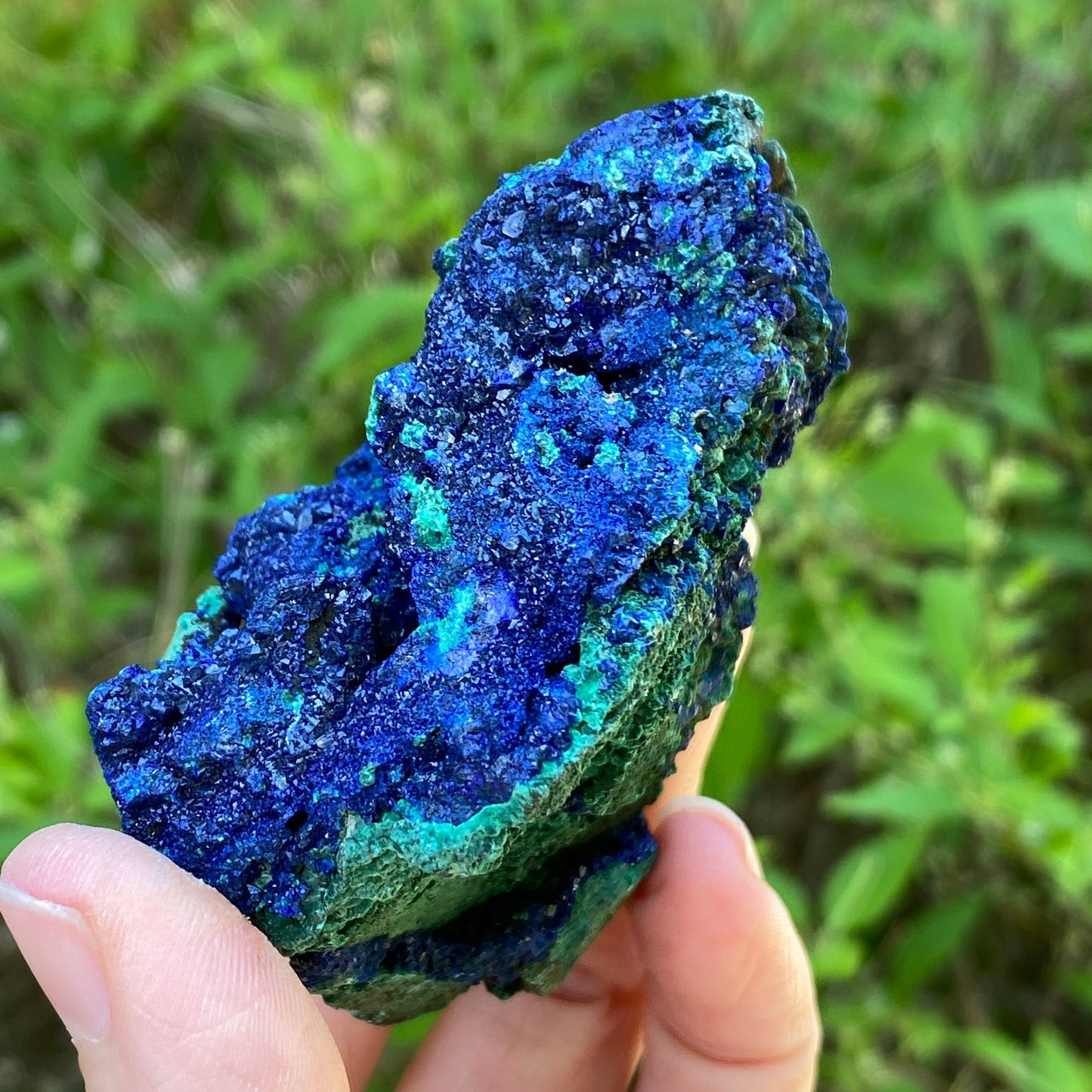 Azurite, Malachite Crystal
