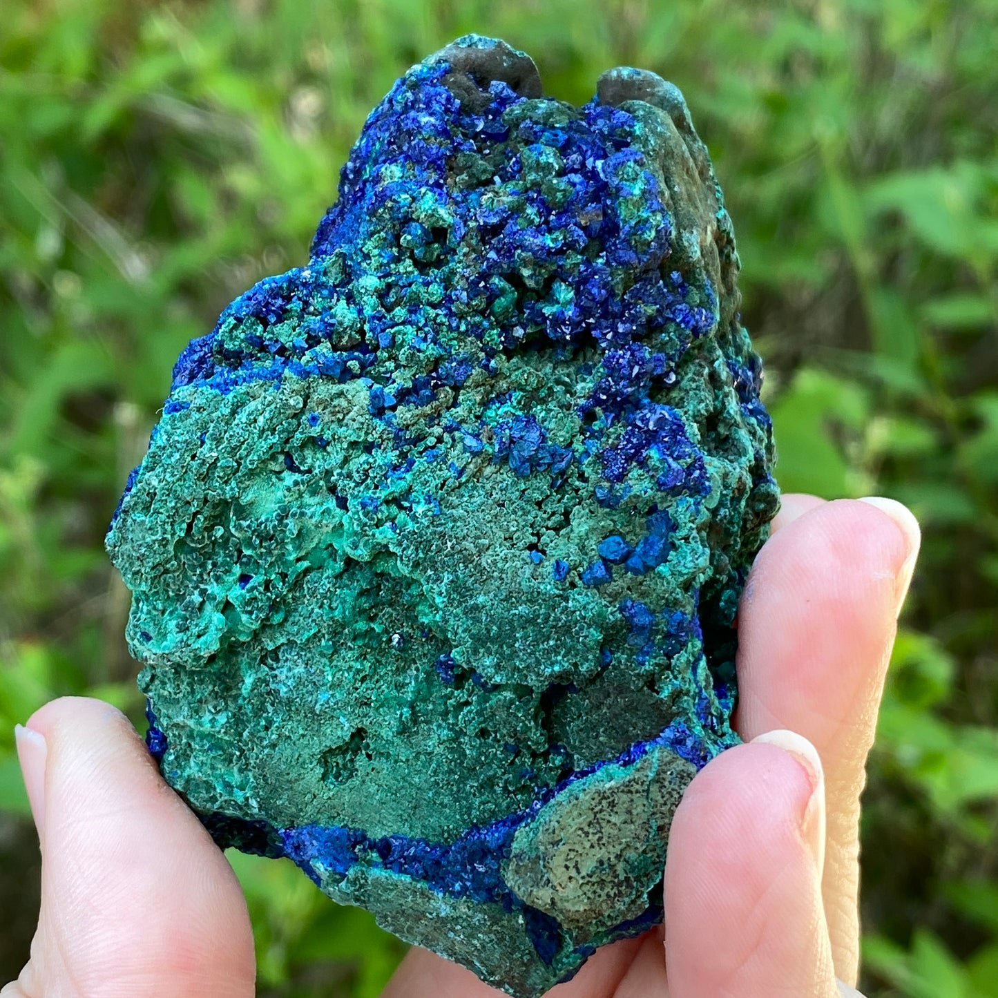Azurite, Malachite Crystal