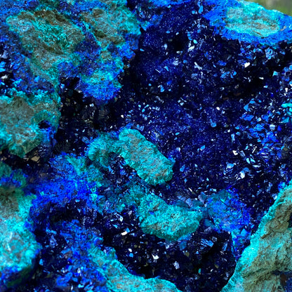Azurite, Malachite Crystal