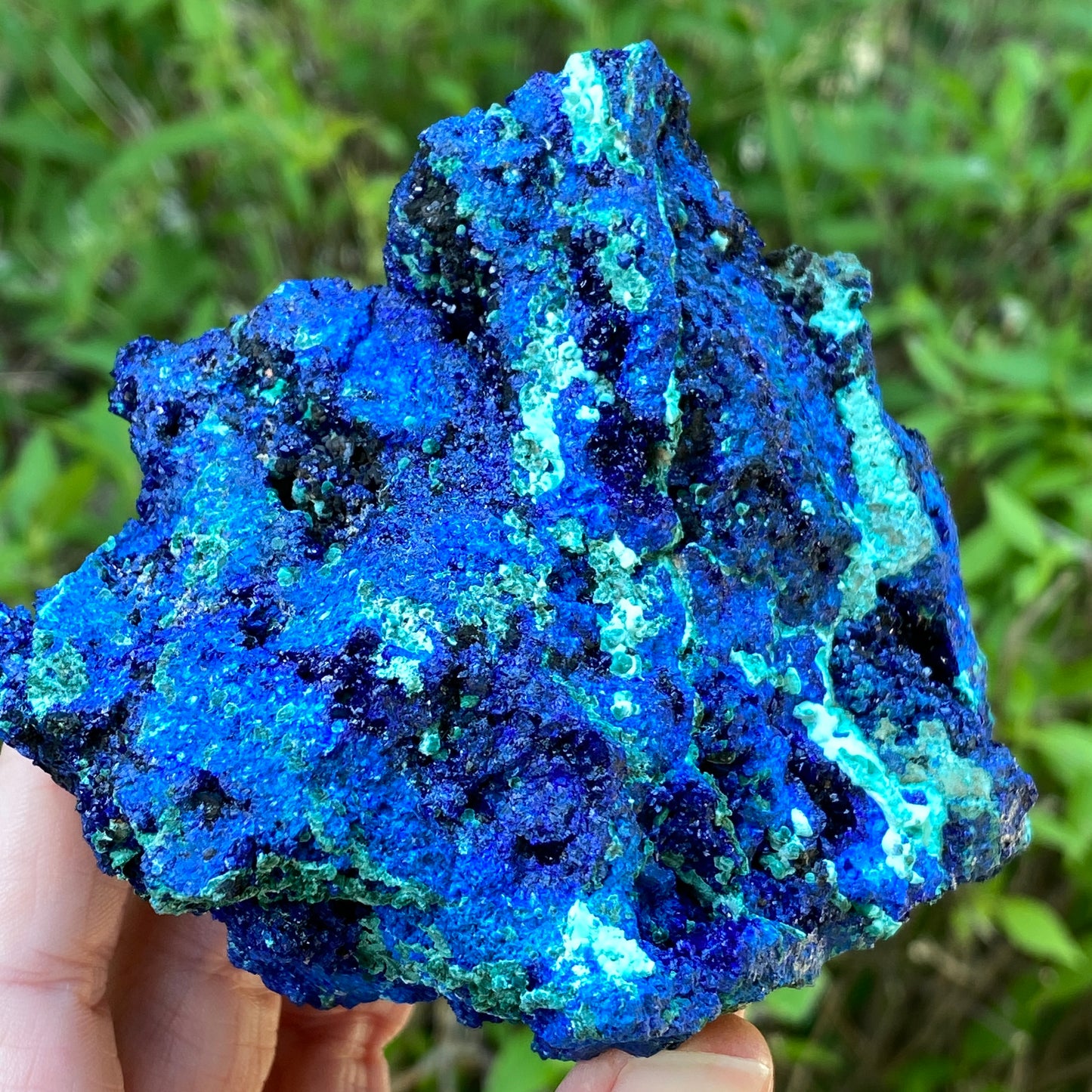 Azurite, Malachite Crystal