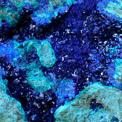Azurite, Malachite Crystal