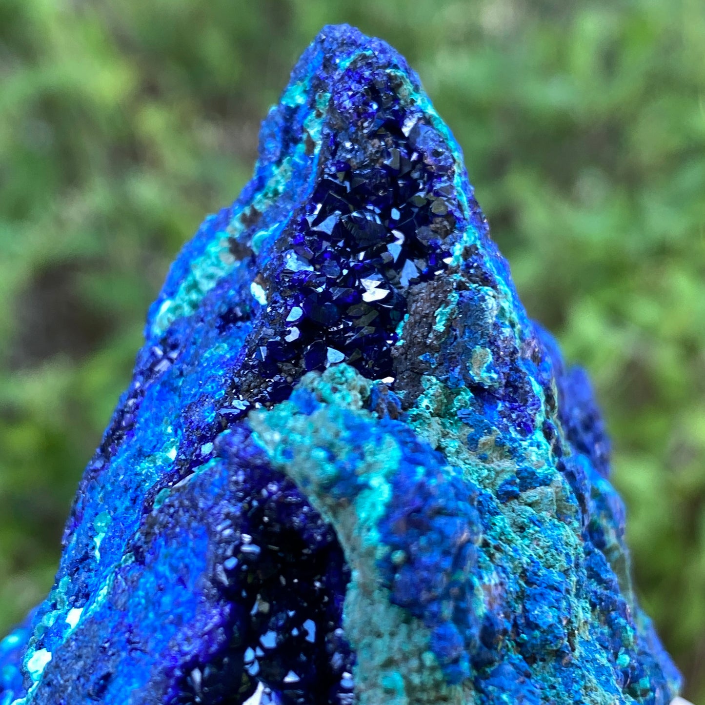Azurite, Malachite Crystal