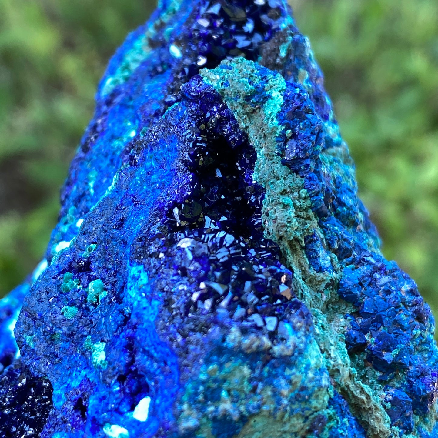Azurite, Malachite Crystal