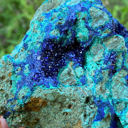 Azurite, Malachite Crystal