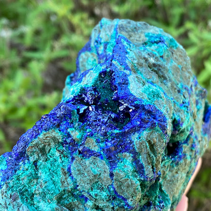 Azurite, Malachite Crystal