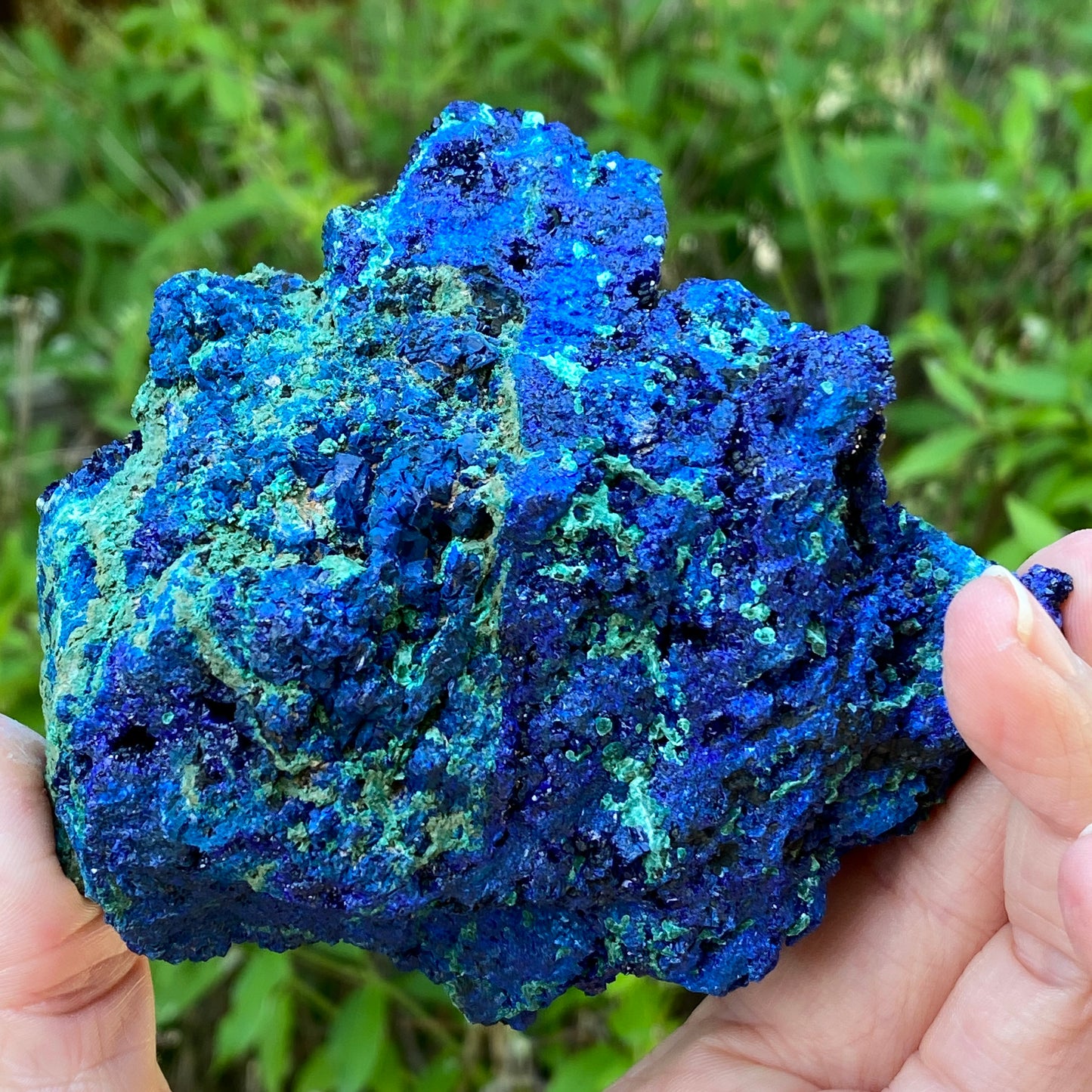 Azurite, Malachite Crystal