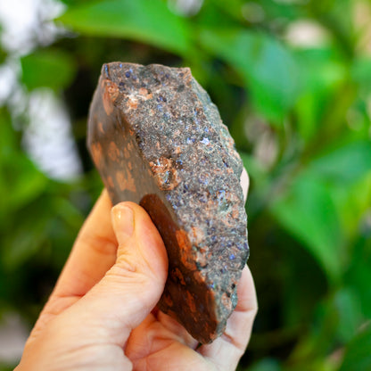 Llanite, Blue Quartz in Rhyolite, Texas, 1 Billion Years Old