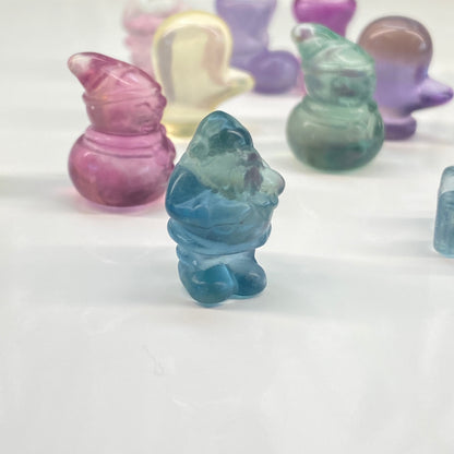 Tiny Fluorite Christmas Carving