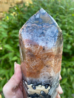 Mosaic Jasper Tower, Rare Combination Stone
