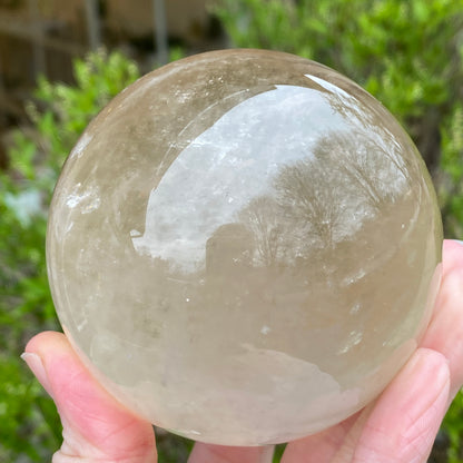 Natural Citrine Sphere, 3in, old stock