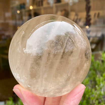 Natural Citrine Sphere, 3in, old stock
