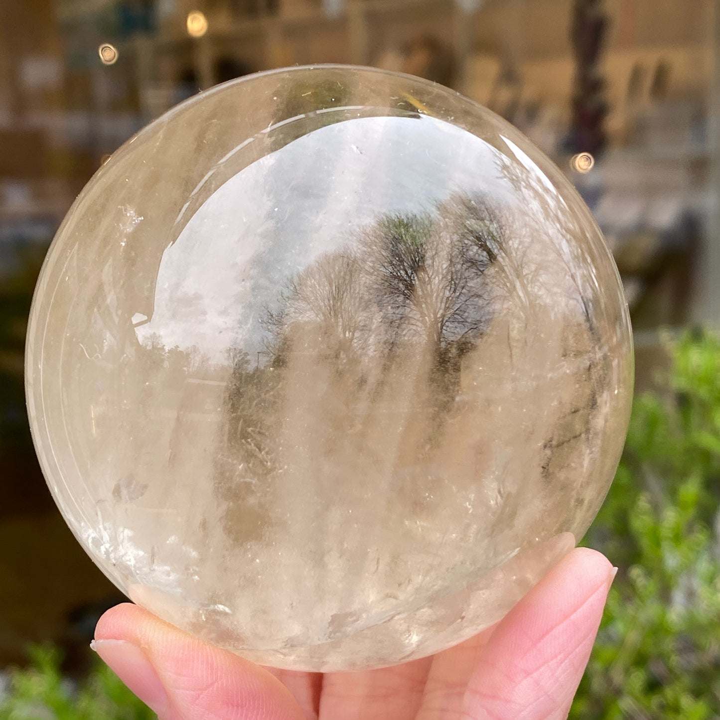 Natural Citrine Sphere, 3in, old stock