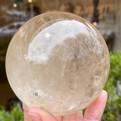 Natural Citrine Sphere, 3in, old stock