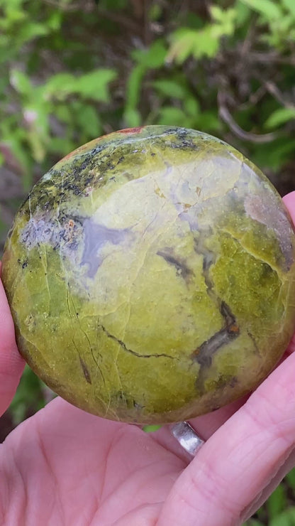 Green Opal Palm Stone