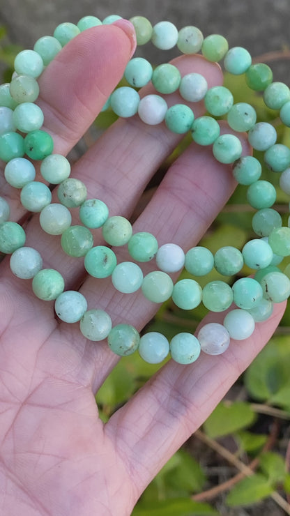 Chrysoprase Bracelet, 6mm