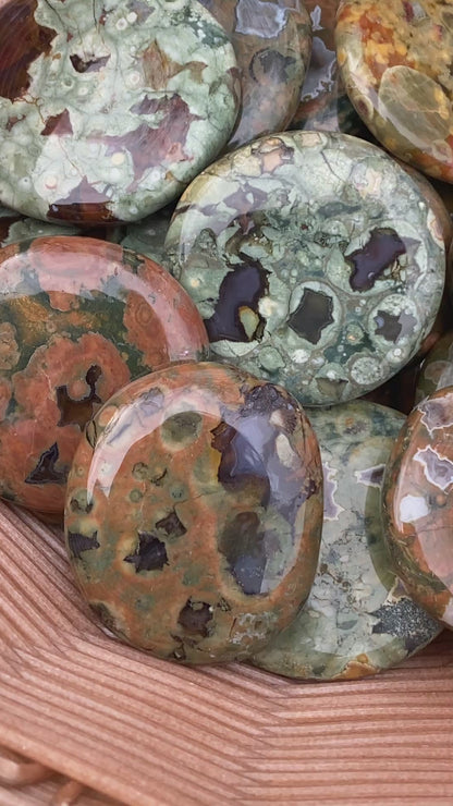 Rainforest Jasper Palm Stone