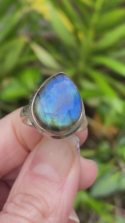 Labradorite Ring, Size 7