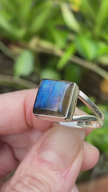 Labradorite Ring, Size 9
