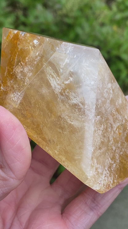 Golden Quartz Freeform Gem