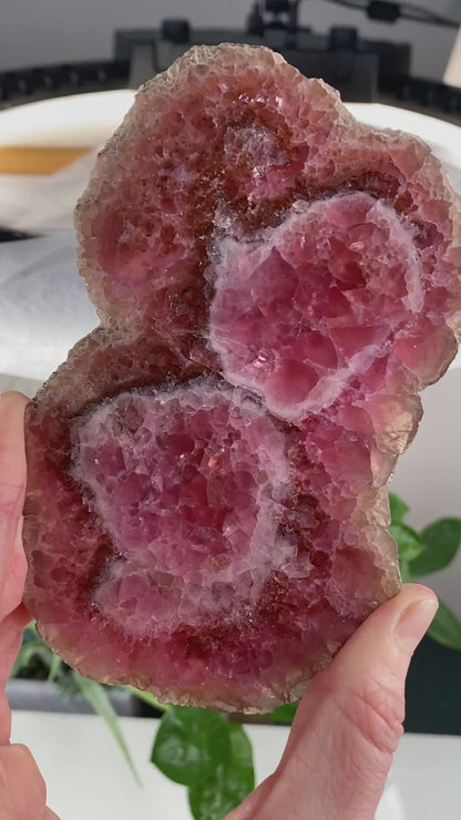 Rare Cobaltoan Calcite Slab