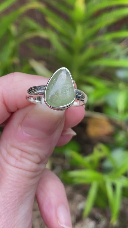 Green Kyanite Ring, Size 7