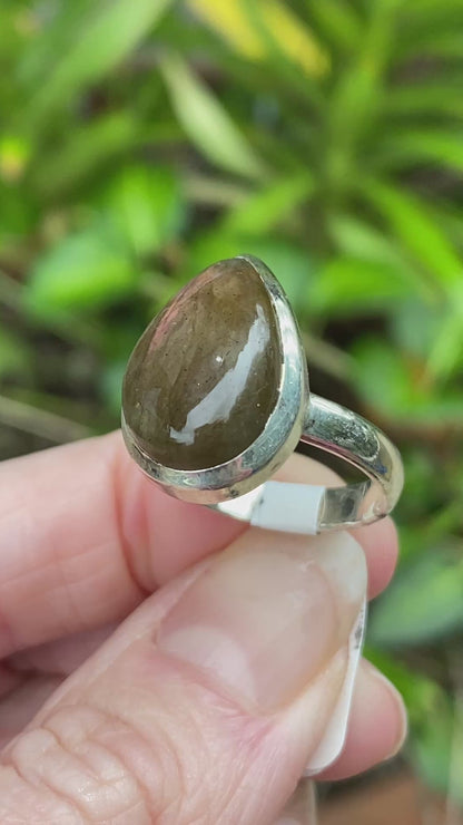 Labradorite Ring, Size 8