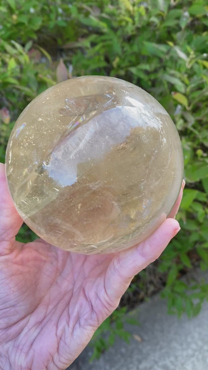 Natural Citrine Sphere, Old Stock