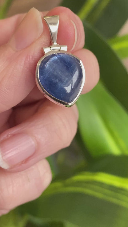 Blue Kyanite Pendant, .925 Sterling Silver