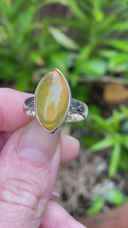 Baltic Amber RIng, Size 6.5