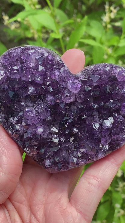 Amethyst Geode Heart, Exact Shown